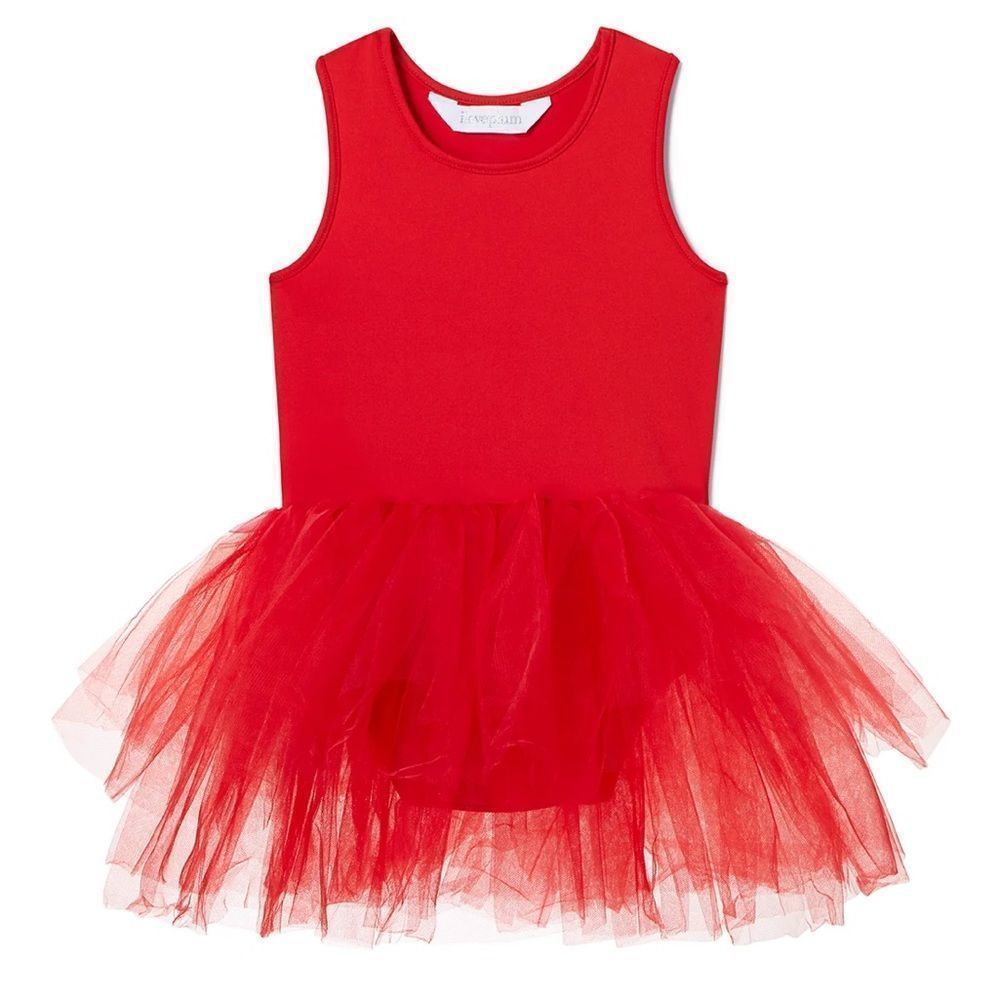 ILOVEPLUM tutu B.A.E. TUTU DRESS In Red Infant Girl Size 3-6M